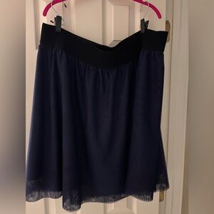 Carmakoma Tulle Blue A-Line Knee-Length Skirt